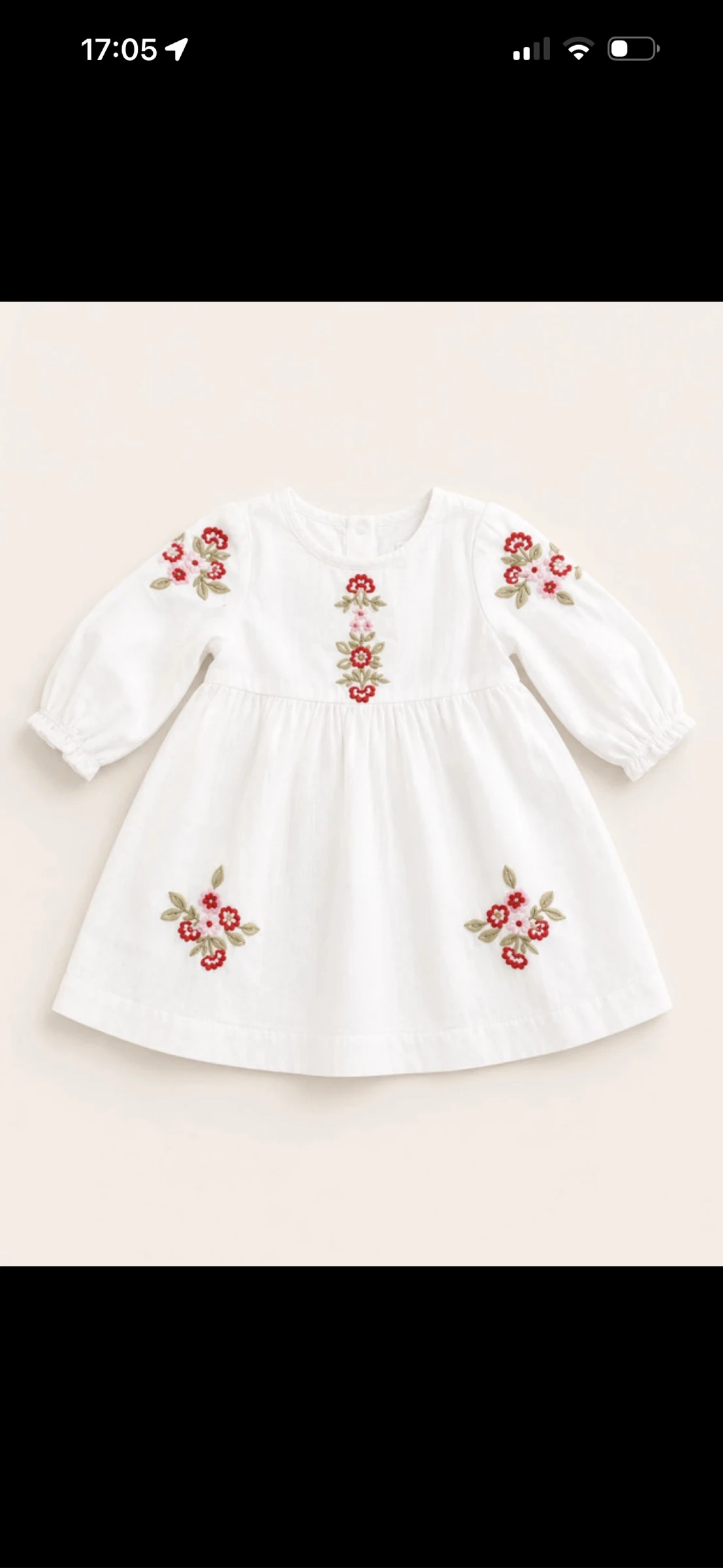 Robe brodée tartine et chocolat 